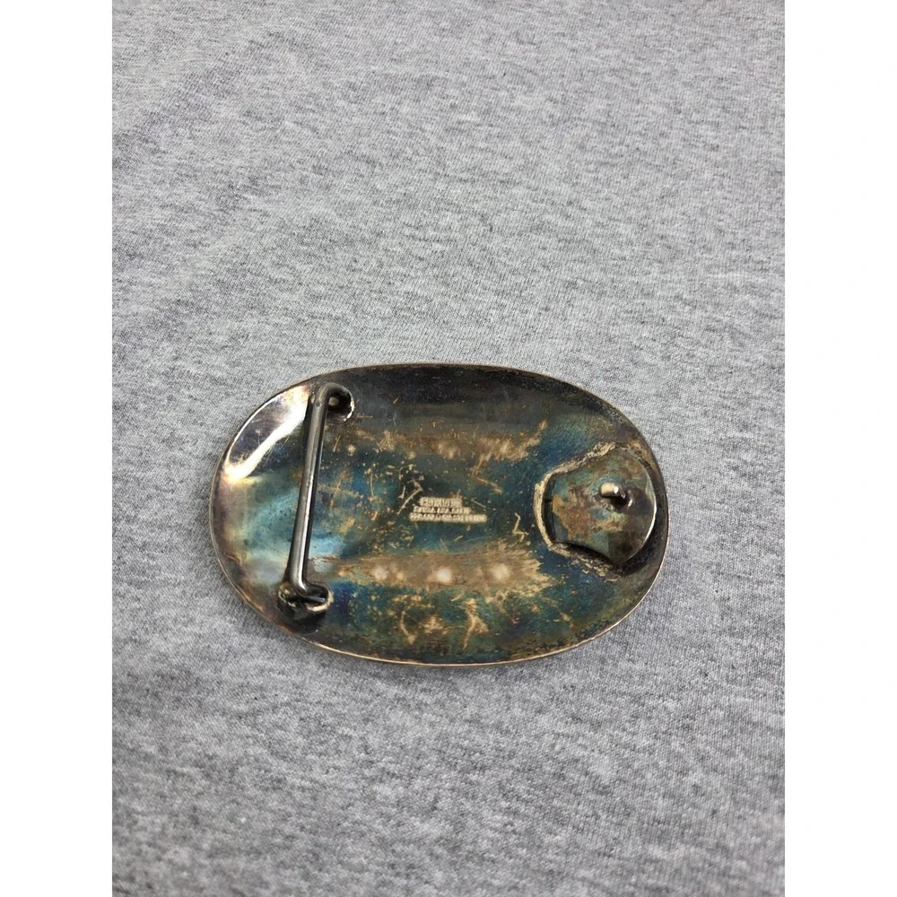 Crumrine 22k Gold Sterling Silver Santa Ana Rodeo Belt Buckle